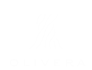 Logotipo blanco restaurante Olivera
